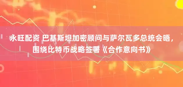 永旺配资 巴基斯坦加密顾问与萨尔瓦多总统会晤，围绕比特币战略签署《合作意向书》